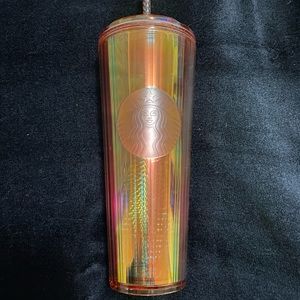 Summer 2020 Orange Kaleidoscope Iridescent Dome Tumbler 24 oz